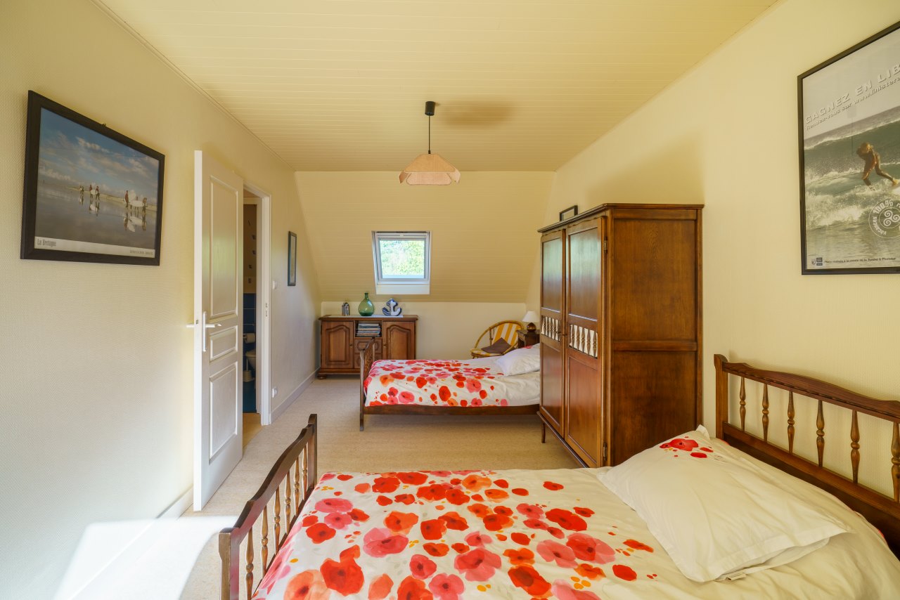 Location de vacances Gite Ty-Heol chambre Coquelicot